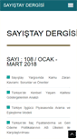 Mobile Screenshot of dergi.sayistay.gov.tr